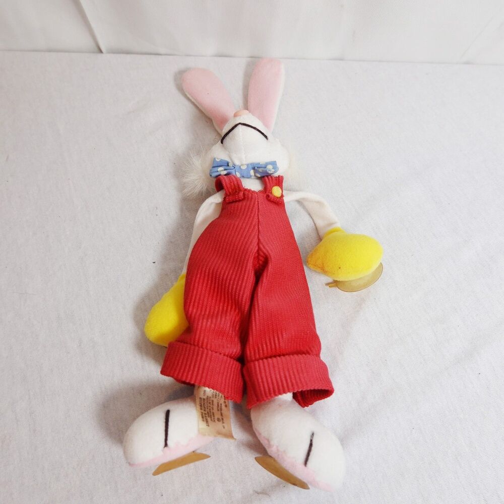 Walt Disney World ROGER RABBIT Super Paws Plush Suction Cup WindowCling 10" 1987